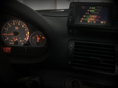 First in-car test airVent Display E46 M3